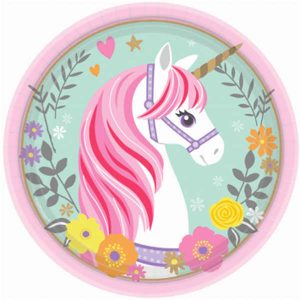 Licorne Magique - Assiette 7 Po. 8 par pqt