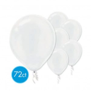Ballons Latex 12 Po. 72/pqt - Transparent