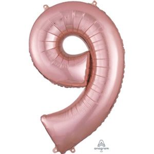 CHIFFRE DÉCORATEUR #9 - Rose Or 34 PO