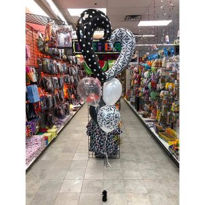 78: Gros Mylar + 3 ballons latex + 1 Ballons Confettis + Poids