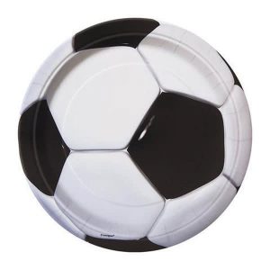 Soccer - Assiettes 7 Po 8 par pqt.
