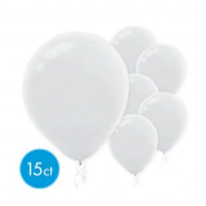 Ballons Latex 12 Po. 15/pqt - Blanc Perlé