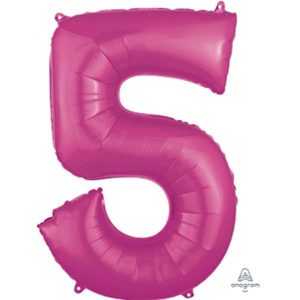 CHIFFRE DÉCORATEUR #5 – FUCHSIA 16 PO