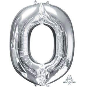 Mylar Lettre O – Argenté 16 Po.
