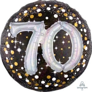 M.36'' CHIFFRE 70 SPARKLING BIRTHDAY H/S