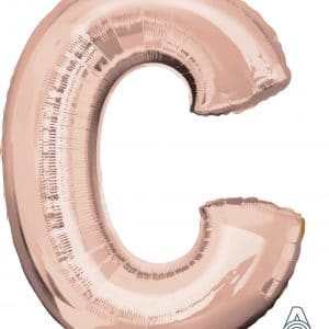M.34'' LETTRE C ROSE GOLD H/S