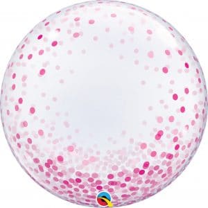 B.24'' DECO BUBBLE CONFETTI ROSE
